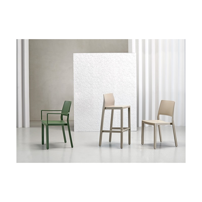 SET 4 SGABELLI KATE TECNOPOLIMERO HT 65CM MADE IN ITALY SCAB DESIGN