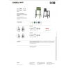 SET 4 SGABELLI KATE TECNOPOLIMERO HT 65CM MADE IN ITALY SCAB DESIGN