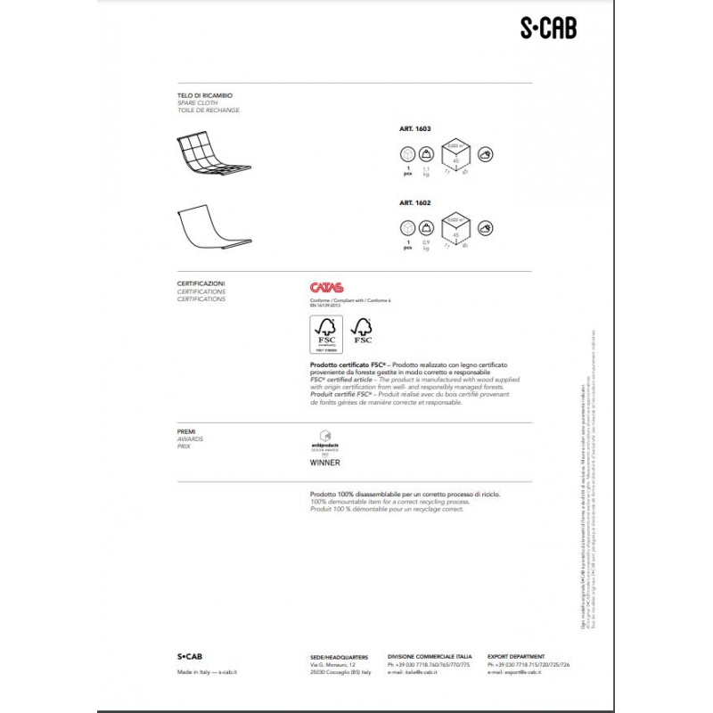 SEDUTA DRESS CODE SMART PER OUTDOOR MADE IN ITALY SCAB DESIGN