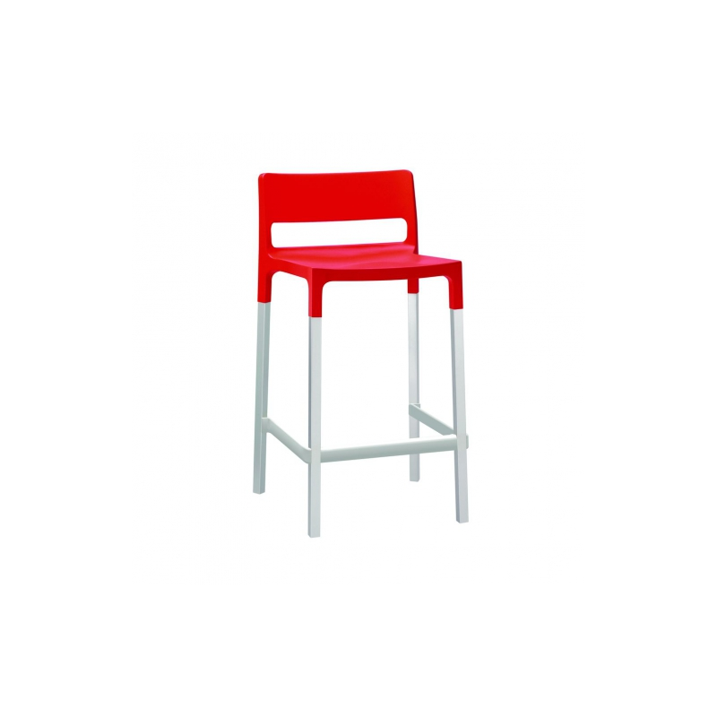 SET 4 SGABELLI DIVO TECNOPOLIMERO HT 65CM MADE IN ITALY SCAB DESIGN