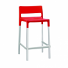 SET 4 SGABELLI DIVO TECNOPOLIMERO HT 65CM MADE IN ITALY SCAB DESIGN