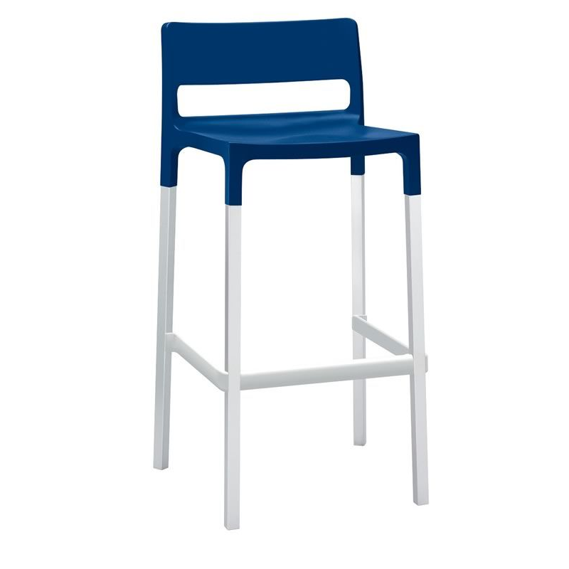 SET 4 SGABELLI DIVO TECNOPOLIMERO HT 65CM MADE IN ITALY SCAB DESIGN