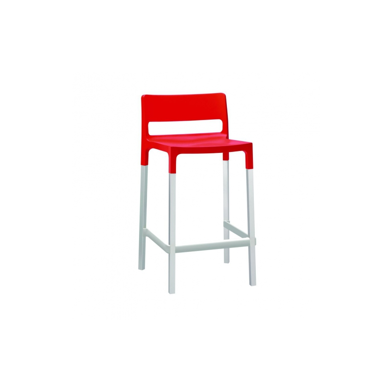 SET 4 SGABELLI DIVO TECNOPOLIMERO HT 75CM MADE IN ITALY SCAB DESIGN