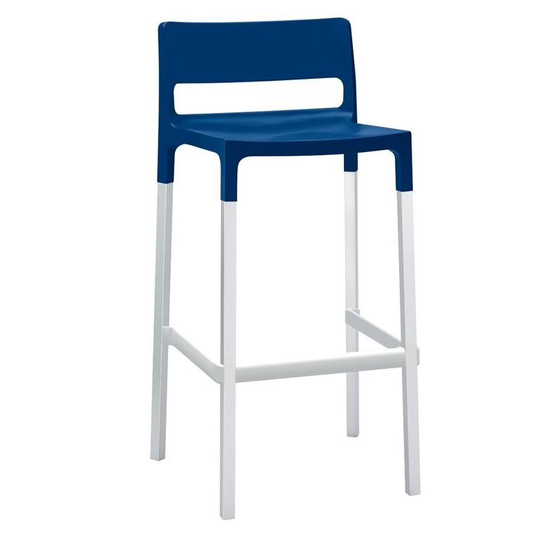 SET 4 SGABELLI DIVO TECNOPOLIMERO HT 75CM MADE IN ITALY SCAB DESIGN