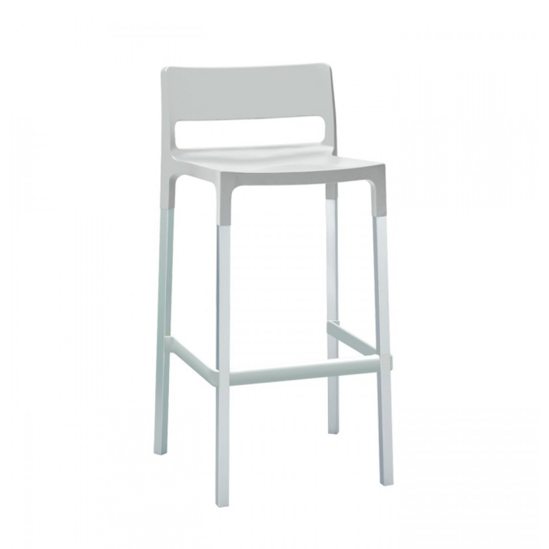 SET 4 SGABELLI DIVO TECNOPOLIMERO HT 75CM MADE IN ITALY SCAB DESIGN
