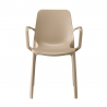 SET 4 SEDIE GINEVRA GO GREEN CON BRACCIOLI TECNOPOLIMERO RICICLATO SCAB DESIGN