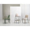 SET 4 SGABELLI KATE TECNOPOLIMERO HT 75CM MADE IN ITALY SCAB DESIGN