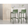 SET 4 SGABELLI KATE TECNOPOLIMERO HT 75CM MADE IN ITALY SCAB DESIGN