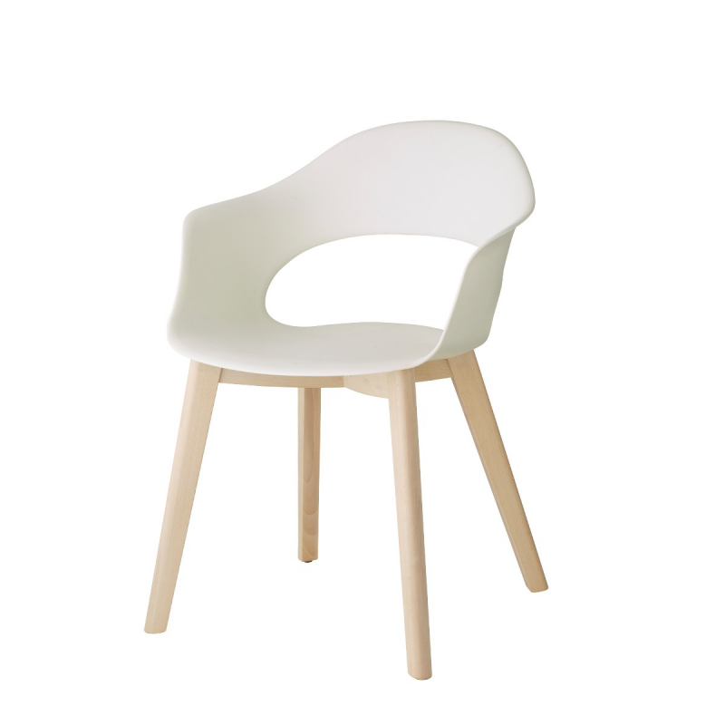 SET 2 SEDIE NATURAL LADY B TECNOPOLIMERO MADE IN ITALY SCAB DESIGN