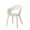 SET 2 SEDIE NATURAL LADY B TECNOPOLIMERO MADE IN ITALY SCAB DESIGN