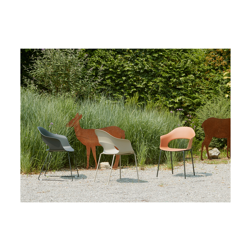 SET 2 SEDIE NATURAL LADY B TECNOPOLIMERO MADE IN ITALY SCAB DESIGN