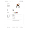 SET 2 SEDIE NATURAL LADY B TECNOPOLIMERO MADE IN ITALY SCAB DESIGN