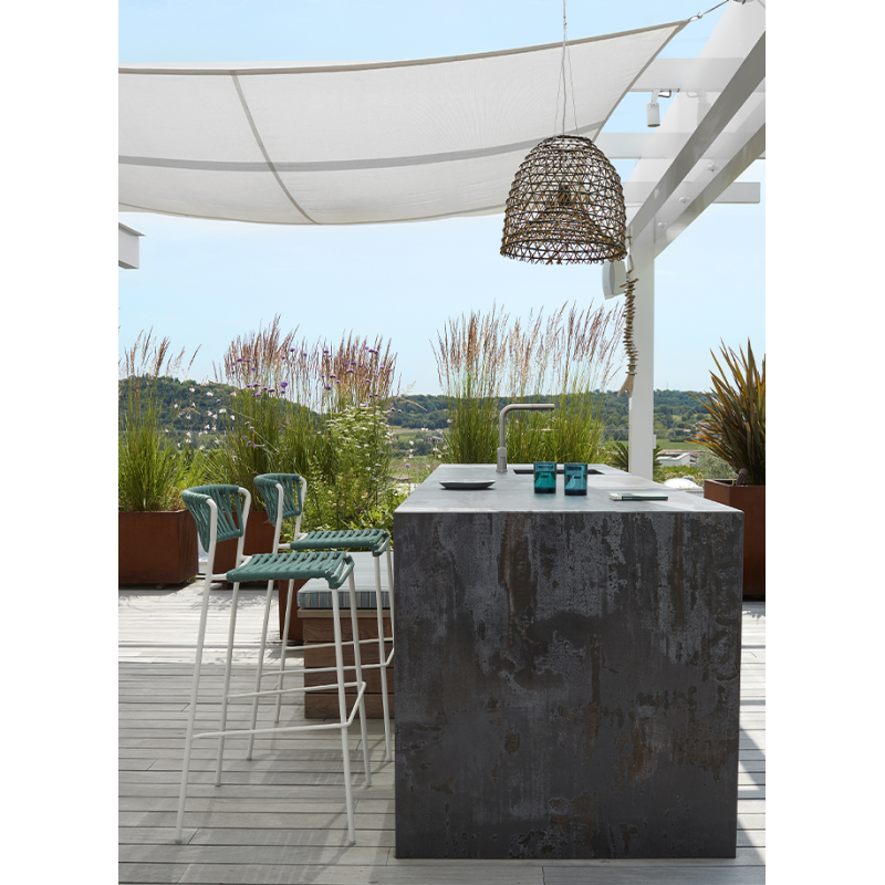 SGABELLO LISA FILÒ CORDA NAUTICA HT 75 MADE IN ITALY SCAB DESIGN