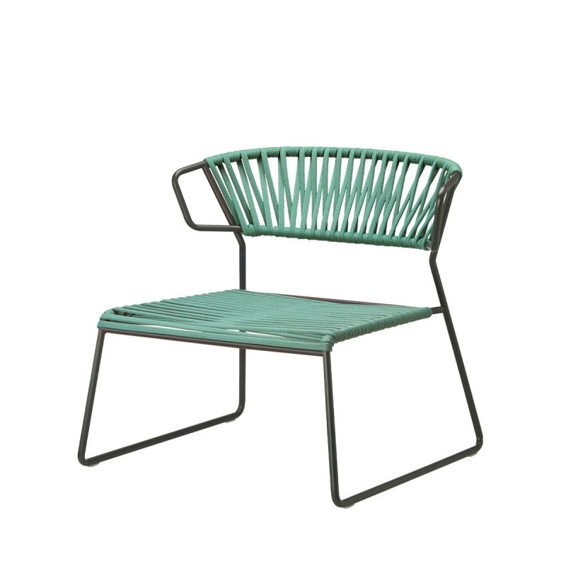 POLTRONA LISA LOUNGE FILO' CORDA NAUTICA MADE IN ITALY SCAB DESIGN