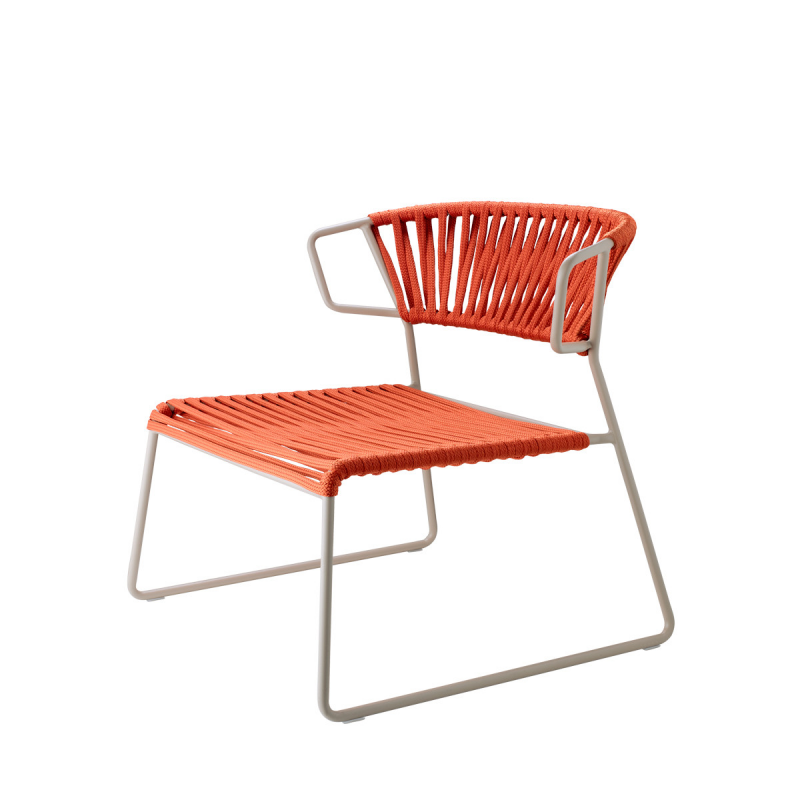 POLTRONA LISA LOUNGE FILO' CORDA NAUTICA MADE IN ITALY SCAB DESIGN