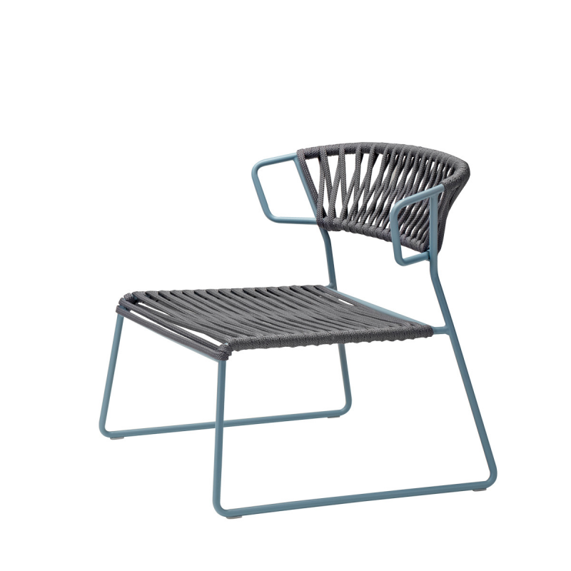 POLTRONA LISA LOUNGE FILO' CORDA NAUTICA MADE IN ITALY SCAB DESIGN