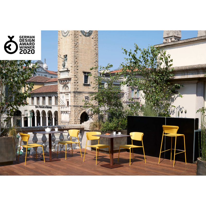 SET DA 4 SEDIA LISA TECNOPOLIMERO MADE IN ITALY SCAB DESIGN