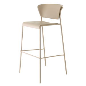 SET DUE SGABELLO LISA TECNOPOLIMERO HT 75CM SCAB DESIGN MADE IN ITALY