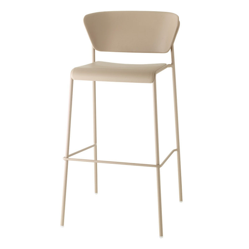 SET DUE SGABELLO LISA TECNOPOLIMERO HT 75CM SCAB DESIGN MADE IN ITALY