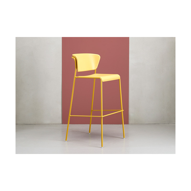 SET DUE SGABELLO LISA TECNOPOLIMERO HT 75CM SCAB DESIGN MADE IN ITALY