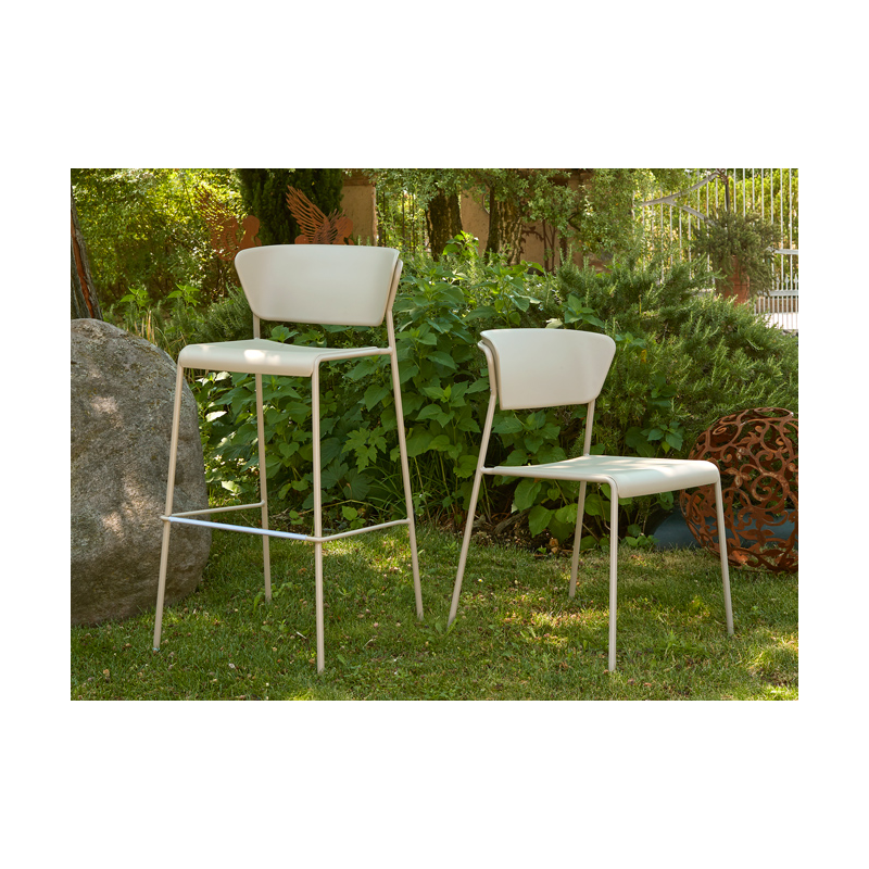 SET DUE SGABELLO LISA TECNOPOLIMERO HT 75CM SCAB DESIGN MADE IN ITALY