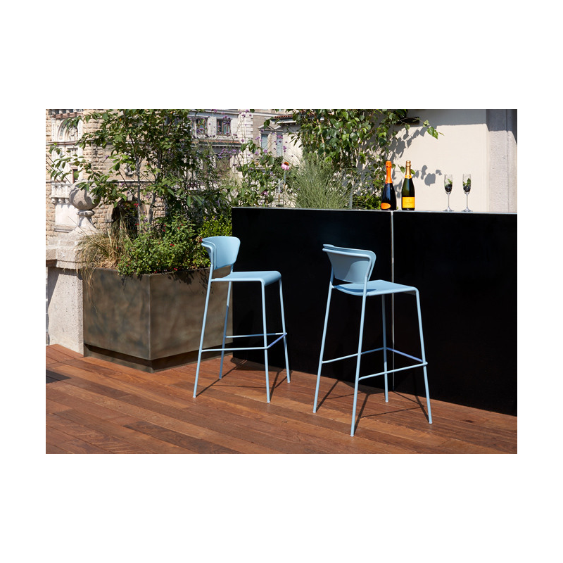 SET DUE SGABELLO LISA TECNOPOLIMERO HT 75CM SCAB DESIGN MADE IN ITALY