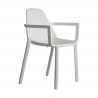 SET 4 POLTRONA PIU' CON BRACCIOLI TECNOPOLIMERO SCAB DESIGN MADE IN ITALY