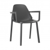SET 4 POLTRONA PIU' CON BRACCIOLI TECNOPOLIMERO SCAB DESIGN MADE IN ITALY
