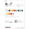 SET SEI SEDIE SAI TECNOPOLIMERO SCAB DESIGN MADE IN ITALY