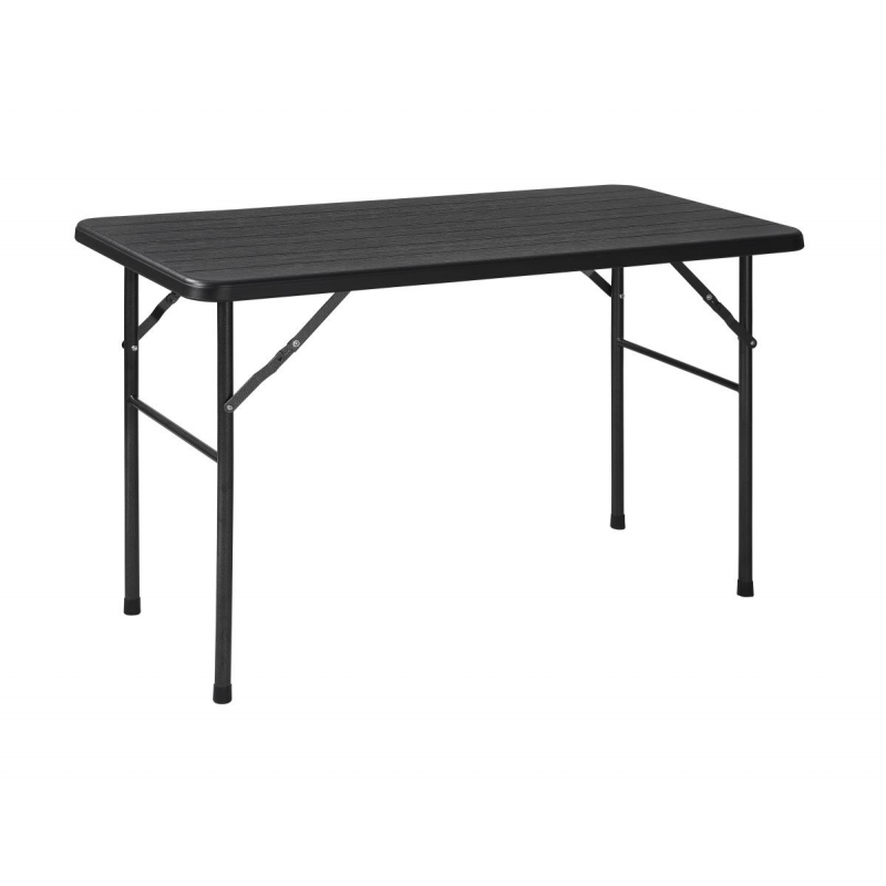 TAVOLO PIEGHEVOLE CON FINITURA EFFETTO LEGNO MARRONE CASACOLLECTION