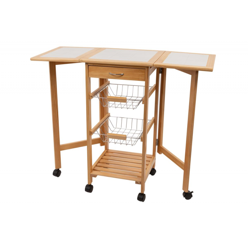 CARRELLO DA CUCINA BUTTERFLY 37X91X76CM CASACOLLECTION