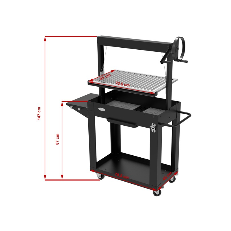 BARBECUE SANTA MARIA 80x46,5x21 cm GMR TRADING