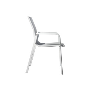 Zoom Sedia Samo Alluminio Bianco Text Grigio Chiaro Moia