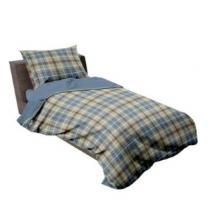 COMPLETO 1 PIAZZA TARTAN PETROLIO VACCHETTI