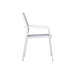 Zoom Sedia Zara Alluminio Bianco Text Grigio Chiaro Moia