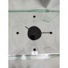 Orologio da parete Marble black ⌀35cm in vetro trasparente Nextime
