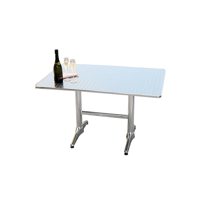 Tavolo Contract MOIA in alluminio e acciaio 70x110cm