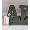 Appendino da parete cucina verde con 5 spazi 56x16cm