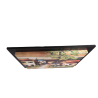Quadretto case di campagna rettangolare con cornice nera
