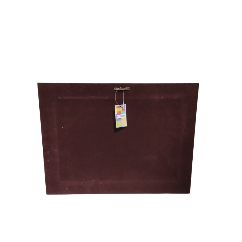 Quadretto case di campagna rettangolare con cornice nera