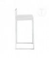 Sgabello in pelle sintetica Dodo h77 - set da 2 bianco