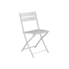 Set Tavolo Porto + 10 Sedie Lucca Alluminio Bianco