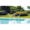 Set Tavolo Porto + 10 Sedie Lucca Alluminio Bianco
