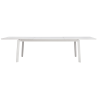 Set Tavolo Porto + 10 Sedie Lucca Alluminio Bianco