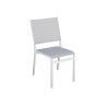 Set Tavolo Porto + 10 Sedie Pola Alluminio Bianco Moia