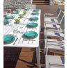 Set Tavolo Porto + 10 Sedie Regista Paros Alluminio Bianco