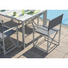 Set Tavolo Porto + 10 Sedie Regista Paros Alluminio Bianco