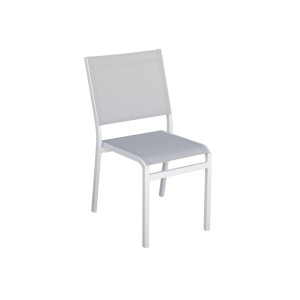 Zoom Set Tavolo Anzio + 8 Sedie Pola Alluminio Bianco Text Grigio Chiaro Moia