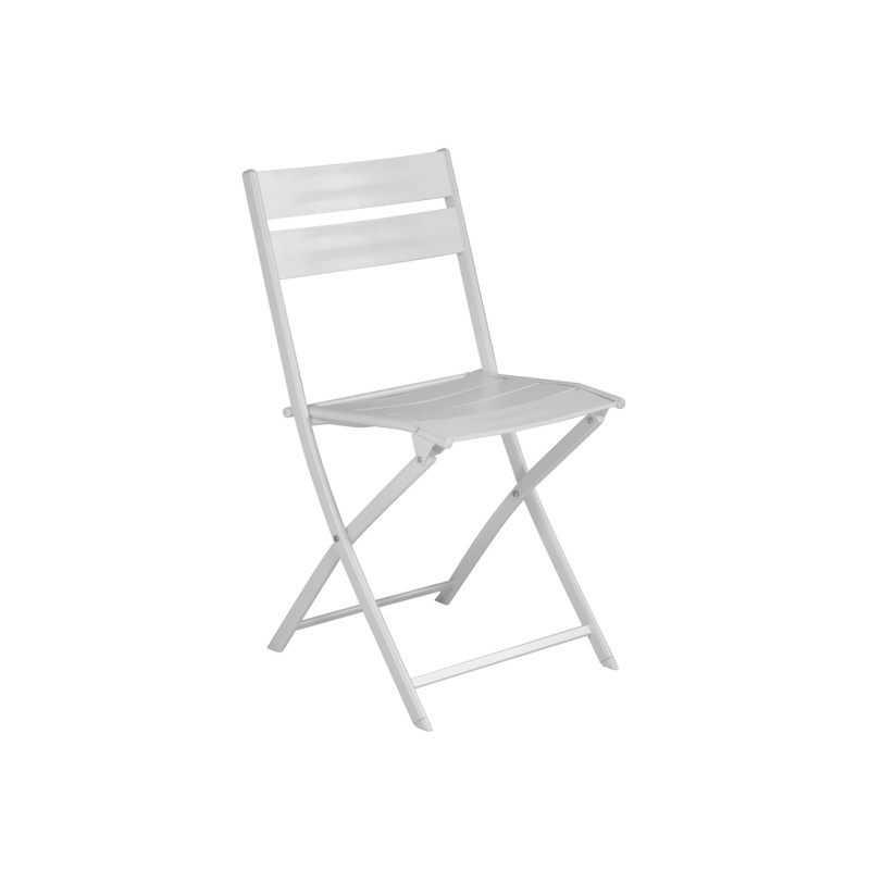Set Tavolo Nettuno + 10 Sedie Lucca Alluminio Bianco