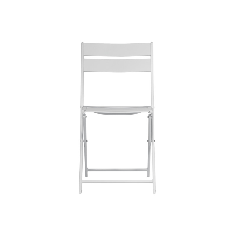 Set Tavolo Nettuno + 10 Sedie Lucca Alluminio Bianco